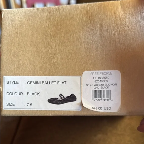 Free People Black Mary Jane Flats - Picture 3 of 4